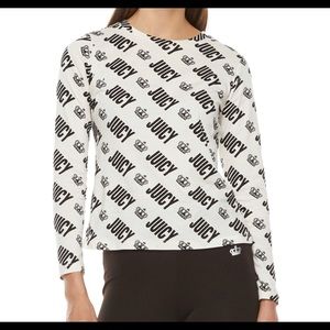 Juicy By Juicy Couture Womens Crew Neck Long Sleeve T-Shirt